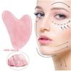Pierre de jade en résine naturelle, grattoir à gouache Gua Sha, masseur pour le visage, le corps, le lifting de la peau, l'élimination des rides, outils de soins de beauté SPA