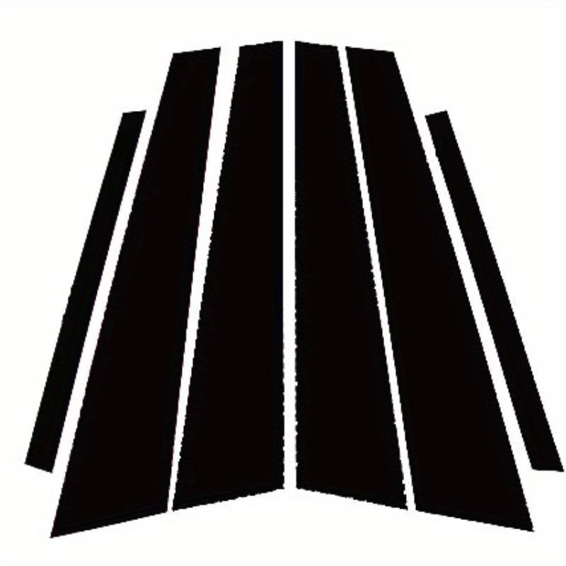 6Pcs Glossy Black Pillar Posts Fit For Mercedes-Benz C-Class (W203) 2001-2006 2007 Door Window Trim Decoartiver Sticker Cover