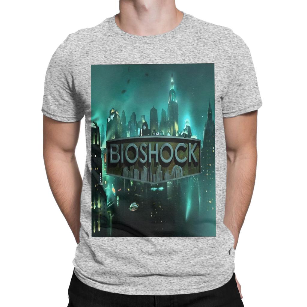 Bbioshock Rapture Logo Neuheit 100% Baumwolle T-Shirt Bbioshock T-Shirts Oberteile Für Unisex