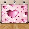 Red Pink Heart Balloon Background Multi Functional Love Banner Birthday Festival Wedding Couple Portrait Photography Backdrop