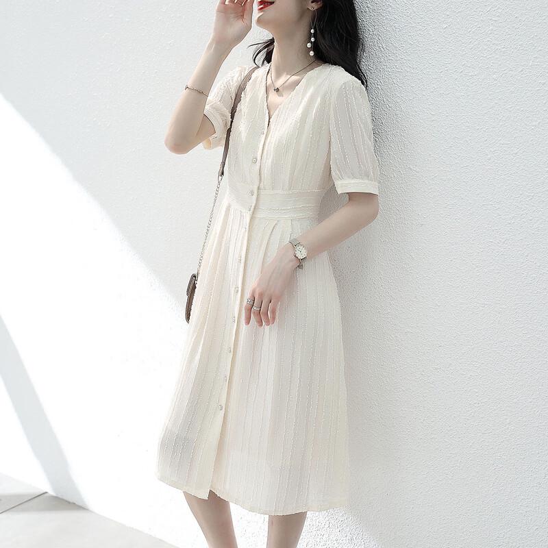 

Firstview Women s Urban Casual Mid-Length Dress S