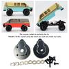 2pieces Brass Counterweight CR18P Rear Hub Carrier For Hobby Plus 1/18 Rock Van Boost Stability
