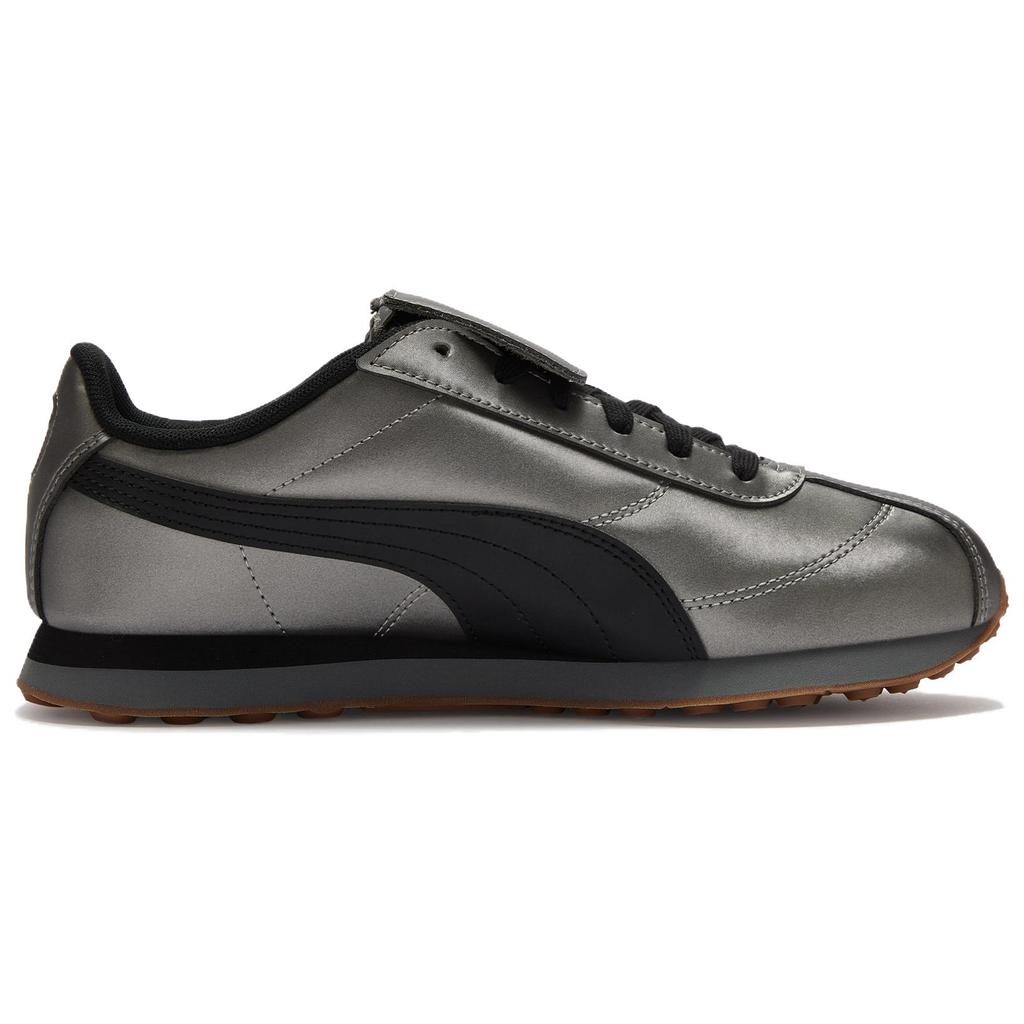 Puma Turin Retro Comfortable Versatile Lifestyle Casual Shoes Unisex Shoes Black Silver 410479-02