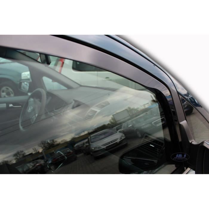Déflecteurs d'air - J&amp;J AUTOMOTIVE - Opel Zafira B - Fumé - Installation facile - Acrylique renforcé