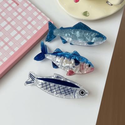 Funny Sea Animals Hair Claw Clip Creative Ocean Fish Hair Barrettes Novelty Hairpin  Daily Use