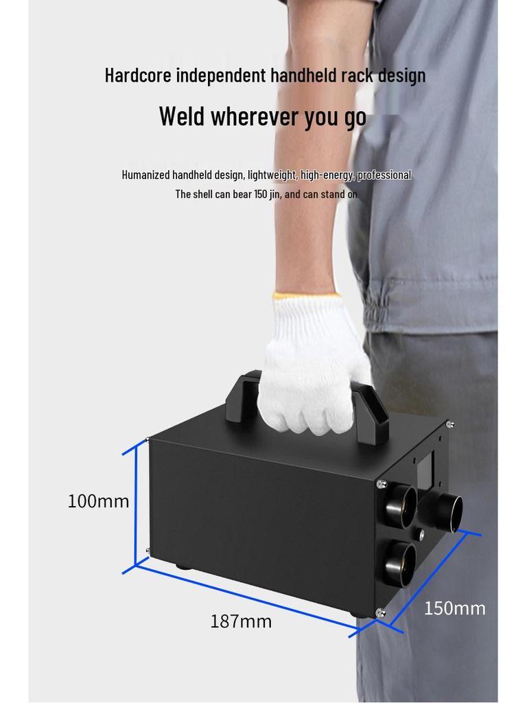 High-Power Handheld Spot Welder with Digital Display & Supercapacitor for 18650 Nickel Strips