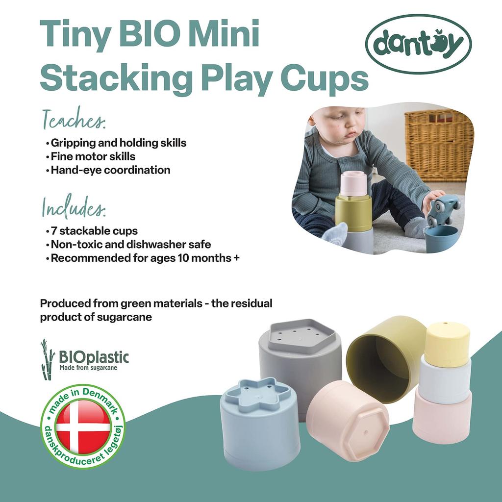 Bornelund Dantoy Green Stacking Beaker for Babies from 6 Months Onwards I'm (HP6030)