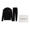 EMPORIO ARMANI EA7 SS24 Casual Sportswear Men's Black 3DPV61-PJUWZ-1200