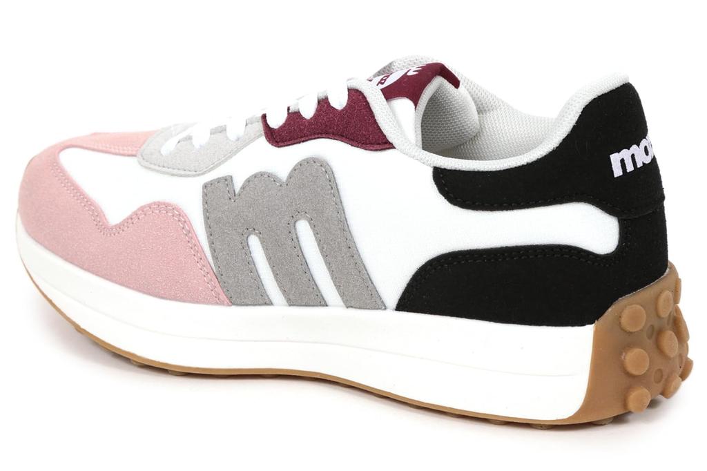 Mozu Light Combination Sports Size Women's Gray/Pink Sneakers, Material, Shoes, 22.5cm