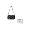 MLB Fashion Dark Pattern Embossed Vintage Diamond Floral Leather Crossbody Shoulder Bag Women bags Black 7ACRMD15N-50BKS