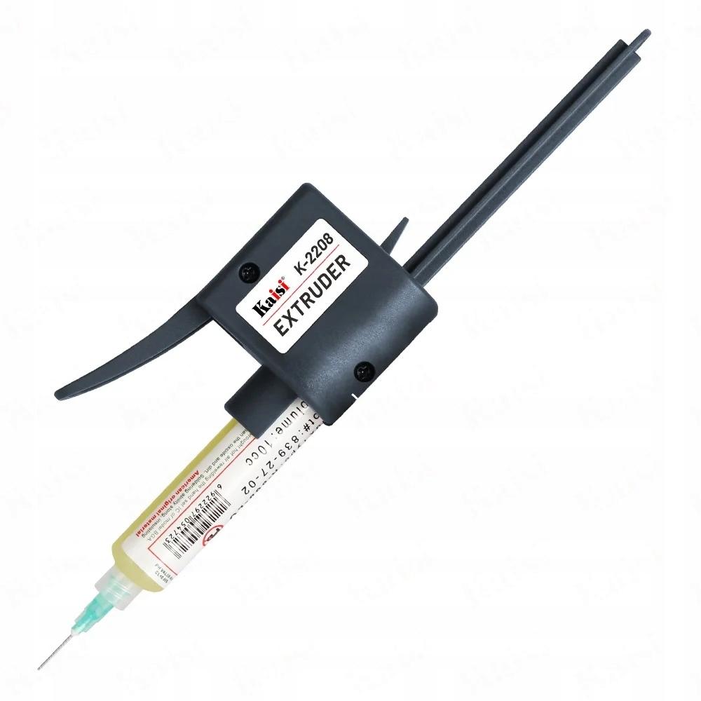 Rosfix Set pentru Aplicarea Fluxului – Pistol K-2208 cu 2 Ace | Fluxuri RMA-223, Kingbo 218, NC-559-ASM | Dozare Precisă