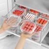 Caja de almacenamiento para refrigerador, caja para carne congelada para almacenamiento en congelador, almacenamiento de alimentos de cocina con tapa sellada, caja de conservación de alimentos frescos