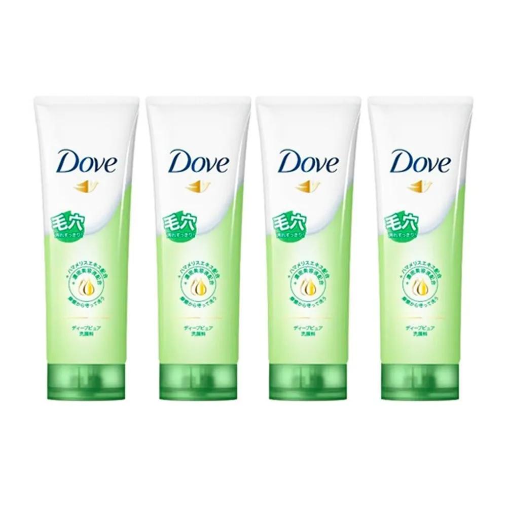 Dove Dove Deep Pure Facial Cleanser Cleansing Foam 130g x 4 Packs Pore Care