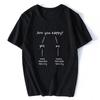 Funny Are You Happy Bachata Dancing Unisex Graphic Fashion New Cotton Short Sleeve Printed T Shirts ONeck Harajuku Streetwear