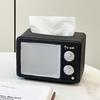 Decorative Vintage TV Tissue Box Ornament Anti Drop Vintage TV Model Toy  Children/Kids