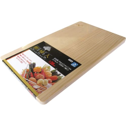 Ichihara Woodworks Wooden Cutting Board, Kifujin S, Thin, Wide, Anti-Warp, Small, 36 x 21 cm, 4971421031507