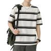 Kunhai Pengyun Men's Casual Sailor Striped Short Sleeve T-shirt