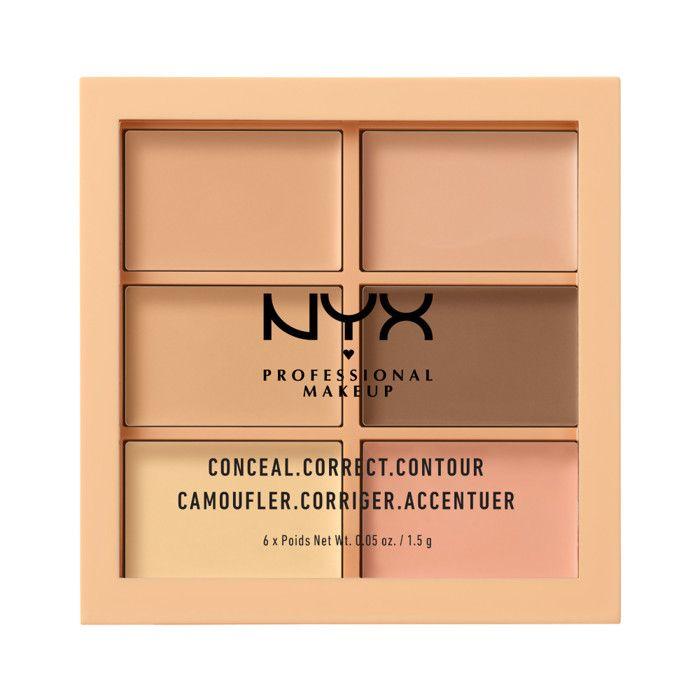 Correcting Palette - NYX - Contour and Concealer - 6 Shades - Camouflage - Correction