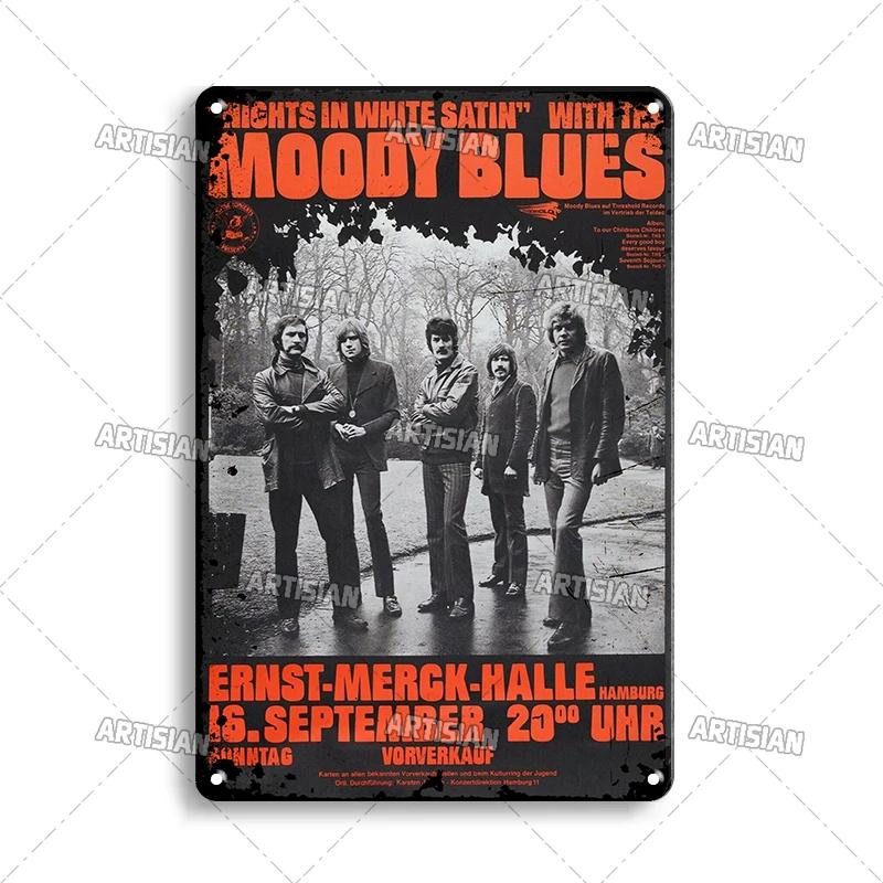 ARTISIAN Classic Rock Music Metal Tin Sign Home Bar Wall Decorative Weathered Metal Plaque Cafe Metal Sign Art Industrial Decor