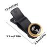3 In 1 Wide Angle Macro Fish Eye Lens Mobile Phone Camera Lens Universal Camera Lens for Most Phone Portable Clip Lens