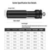 2In1 8-12Mm Long Impact Hex Socket Set Wrench Hex Socket With Variation 1/2"Drive Carbon Black Steel