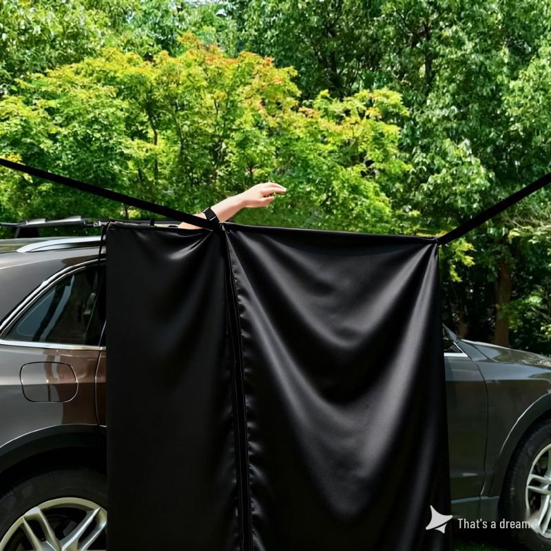Auto Seitenmarkise Blackout Sichtschutz Duschvorhang mit Sonnenschutz für Outdoor-Camping