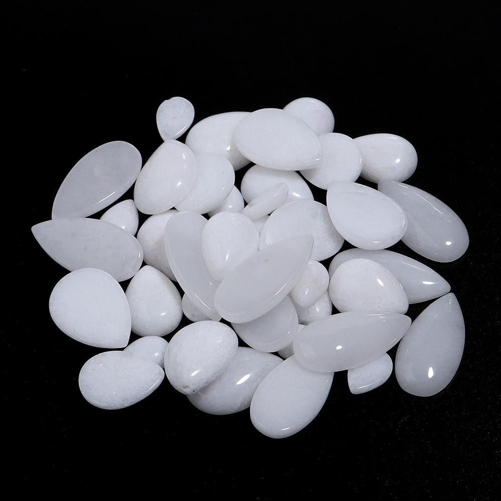 LOULEUR WaterDrop Natural Stone Cabochon For Jewelry Making Tiger Eye Amethyst Lapis Lazuli Agate Stone Beads for Handwork