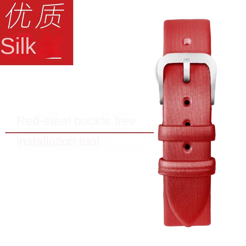 

Brushed Satin Lady Watch Band 6 8 10mm 12mm 14mm 16mm 18mm 20mm Dark blue red white ultra-thin Watch Strap Brand Women Watchband 20mm