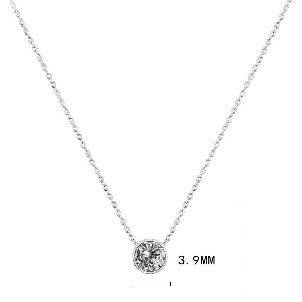 S999 Pure Silver Minimalist Bubble Necklace - Women s Clavicle Pendant, Fashionable Light Luxury, High-end Japanese & Korean Style Pure Silver