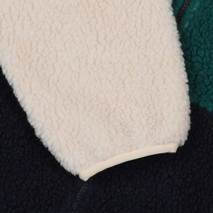 Fila Bunda pánská Color Block Teplý Fleece Stojáček Zelená FS2PLC4103X-FGR