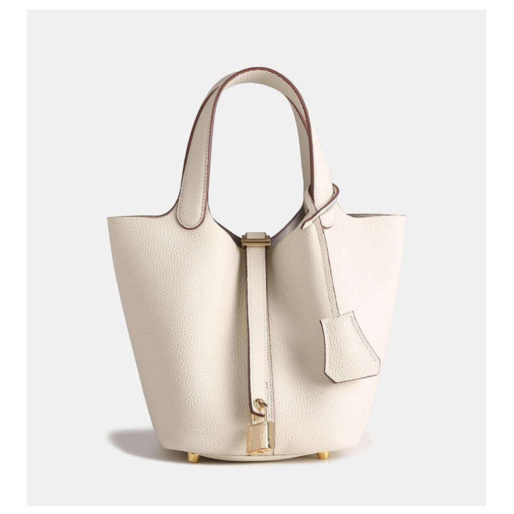 Leder Damenhandtaschen, hochwertige Gemüsekorbtaschen 2025 neue erste Schicht Rindsleder tragbare Beuteltaschen, Pendler Damenhandtaschen mit großem Fassungsvermögen