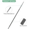 3-Pack Chainsaw Sharpening File, 3/16 Inch Round Sharpening File Steel Chainsaw File Without Plastic Handle for Sharpening/Chainsaw/Round Files