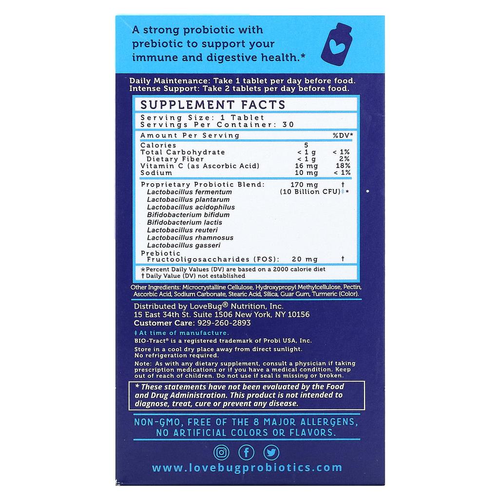 Here'S The Skinny Probiotic, 10 Billion CFU, 30 Tablets
