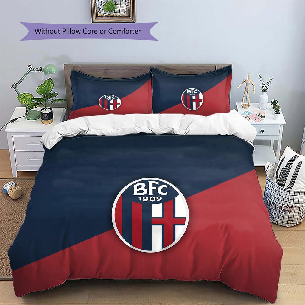 Bologna2 Pattern Bedding Quilt Set Home Decoration Gift (1 * Duvet Cover + 2 * Pillowcase Without Core)