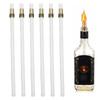   Homemade Wine Bottle Torch Kit   Lasting Fiberglass Torch Wicks with Brass Holders Washers for Outdoor Decor