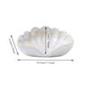 Shell Shaped Ceramic Soap Dish - No Drilling Required Drain Rack, Pearl Glaze Bathroom Countertop/Sink Decoration - Jewelry Tray