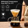 Glass Coffee Pot and Funnel Hand-Made Coffee Pot Filter Set Cloud Shaped Coffee Maker Server with Extraction Cup for Home Use