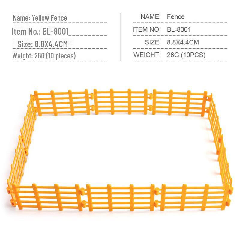 Jurassic Simulation Farm Scene Dinosaur Model Sand Table Toy Set with Fence and Gate