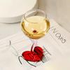 High aesthetic and caring white wine high footed glass, red wine glass, household light luxury Valentine's Day wedding gift.zwq