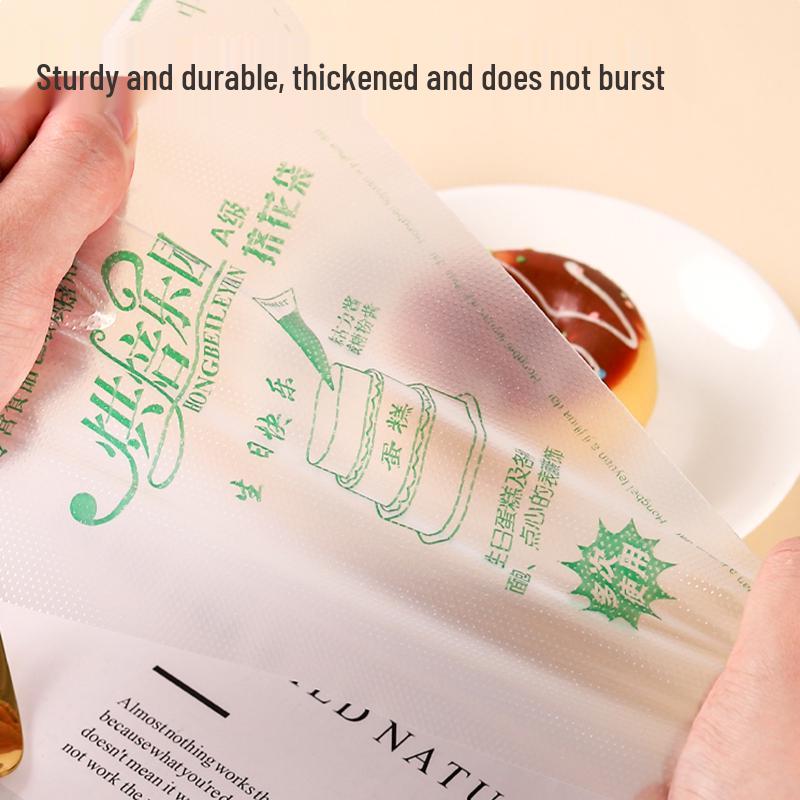 500-Piece Set of Thick Disposable Piping Bags for Cake Decorating and Cookie Icing