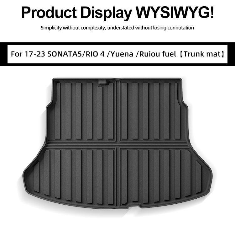 TPE Trunk Mat for 2017-2023 Yuena Sonata 5 and Rio RIO4 Cars
