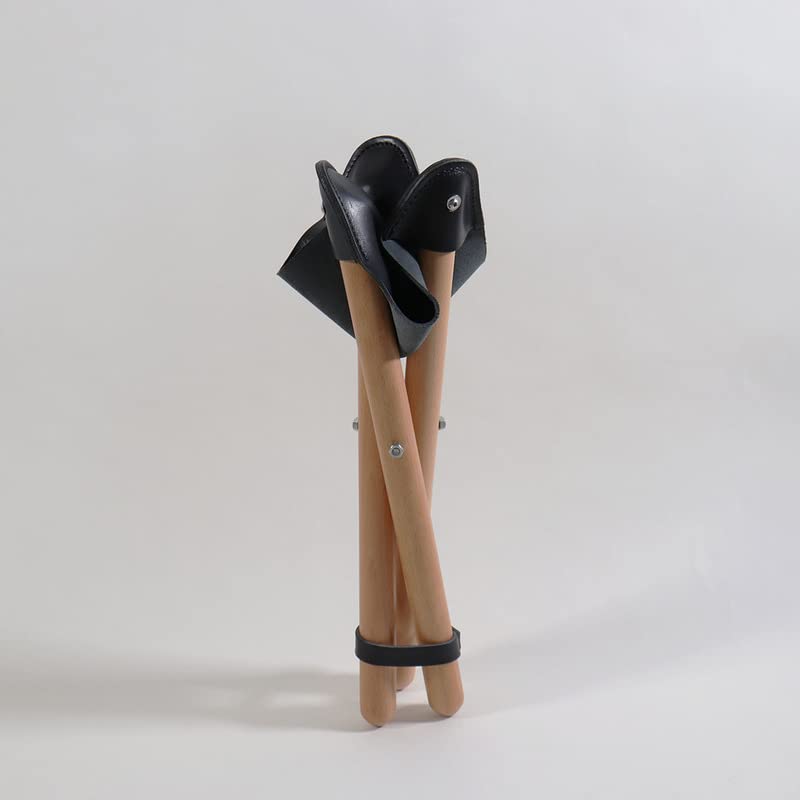 Romo lomo sansa stol sansa stol svart svart kuskinn laget i Japan bål stol sammenleggbar stol tripod stol jaktstol bålstativ camping