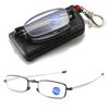 Fashion Folding Reading Glasses With Zipper Eyeglasses Box Unisex Portable Foldable Anti Blue Ray Lightweight Presbyopic Glasses