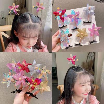Grampo de cabelo de lantejoulas para crianças, grampo de cabelo fofo de desenho animado, grampo de cabelo de verão engraçado para crianças