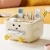 B97A-Back To School Paper Towel Box Multi-Function Desktop Organizer For Students Dorm Life Household Living Room Bedroom Bedsid