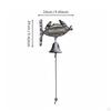 Rustic Cast Iron Chime Bell Decorative Wall Art Outdoor