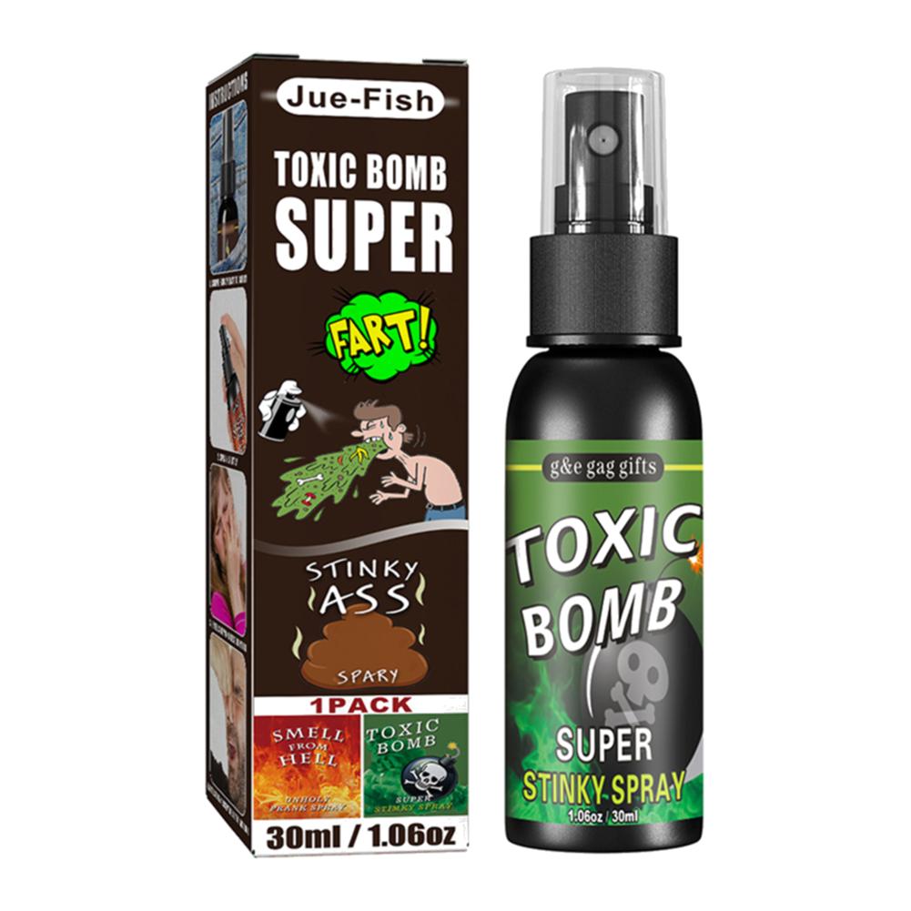 30ml Fart Gag Spray Prank Joke Plastic Smelly Stinky Gags Party Supplies Liquid Fart Gag for Adults Kids Non Toxic for Halloween