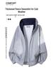 Dragon Spirit Men's Velvet Thick Winter Color Block Hoodie - Warm, Loose Casual Outerwear