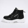 New Large-sized Casual Fleece Cotton Shoes and Women's Versatile Lace-up Casual Fleece Snow Boots