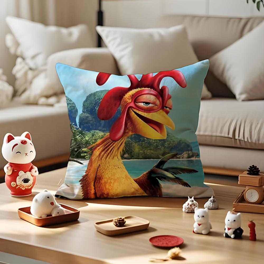 Funda de Cojín Divertida Chicken J-Joe S-Surfs Up Felpa Corta Sedosa Con Cremallera Invisible Funda de Cojín para Sofá a Prueba de Polvo Para Decoración del Hogar